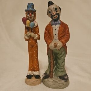 Source Unknown Colorful Clown Figurines